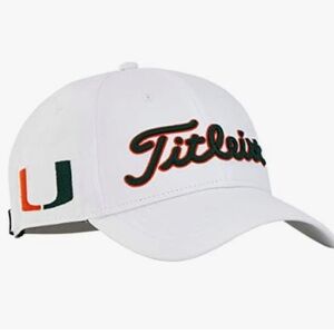 Titleist Collegiate Tour Performance Golf Hat Miami Hurricanes